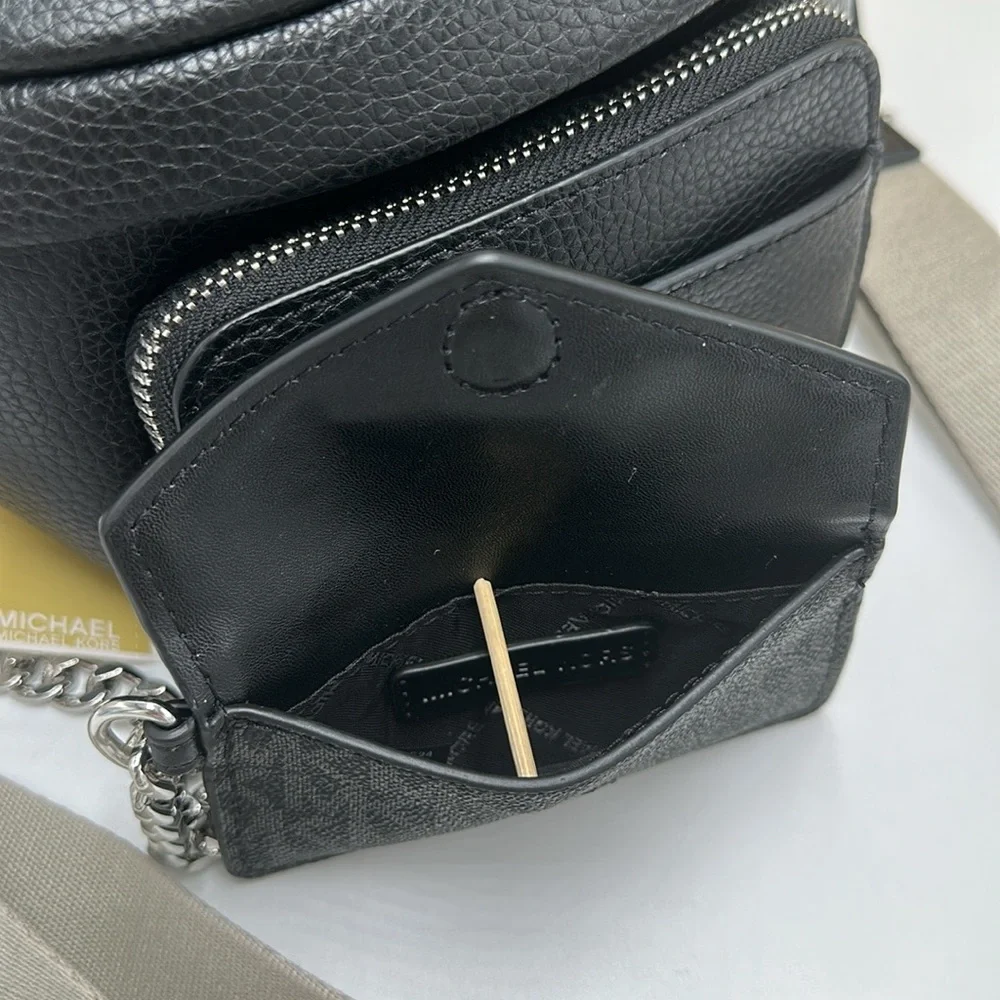 Michael Kors Maisie 2 In 1 Small Leather Waist pack Fanny pack Bag (Black) MK - Picture 12 of 16